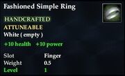 Fashioned Simple Ring
