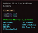 Polished Bloodiron Buckler of Rending