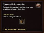 Disassembled Storage Box