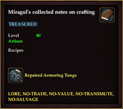 Miragul's collected notes on crafting