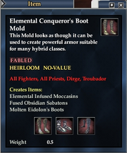 Elemental Conqueror's Boot Mold