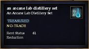 An arcane lab distillery set