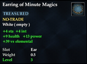 Earring of Minute Magics