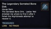 The Legendary Serrated Bone Dirk