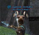 A garrison sleetsaber