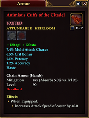 Animist's Cuffs of the Citadel