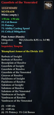 Gauntlets of the Venerated