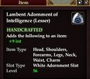 Lambent Adornment of Intelligence (Lesser)