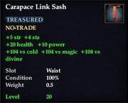 Carapace Link Sash