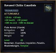 Ravasect Chitin Gauntlets