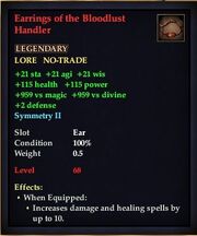 Earrings of the Bloodlust Handler