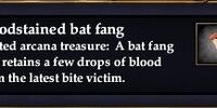 Bloodstained bat fang