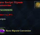 Rune Recipe: Riposte Conversion