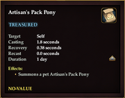 Artisan's Pack Pony