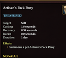 Artisan's Pack Pony