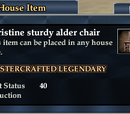 A pristine sturdy alder chair