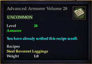 Advanced Armorer Volume 28