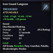 Icen Guard Langseax