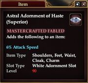 Astral Adornment of Haste (Superior)