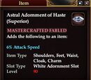 Astral Adornment of Haste (Superior)