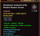 Modulated Armband of the Hendin Shadow Savant