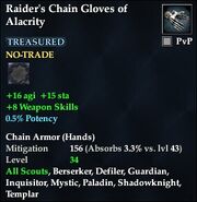 Raider's Chain Gloves of Alacrity