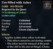 Urn Filled with Ashes