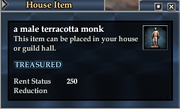 A male terracotta monk