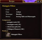 Matoppie Pillow (Recipe)