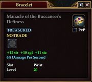Manacle of the Buccaneer's Deftness
