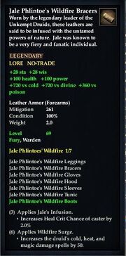 Jale Phlintoe's Wildfire Bracers