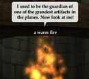 A warm fire