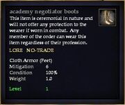 Academy negotiator boots