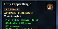 Dirty Copper Bangle