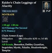 Raider's Chain Leggings of Alacrity