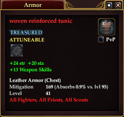 Woven reinforced tunic
