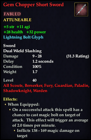 Gem Chopper Short Sword