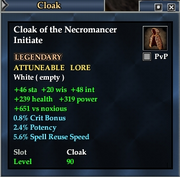 Cloak of the Necromancer Initiate