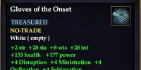 Gloves of the Onset