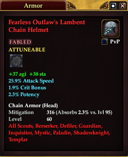 Fearless Outlaw's Lambent Chain Helmet