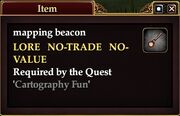 Mapping beacon