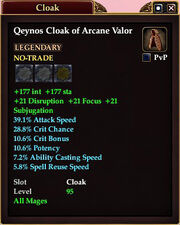 Qeynos Cloak of Arcane Valor