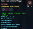 Tempered Aphotic Dagger
