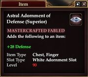 Astral Adornment of Defense (Superior)