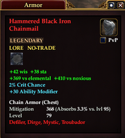 Hammered Black Iron Chainmail