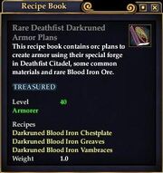 Rare Deathfist Darkruned Armor Plans
