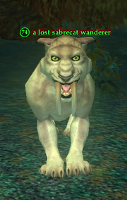 A lost sabrecat wanderer