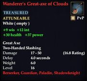 Wanderer's Great-axe of Clouds