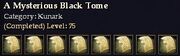 Kunark- A Mysterious Black Tome
