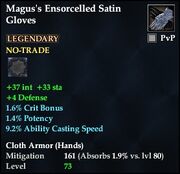 Magus's Ensorcelled Satin Gloves
